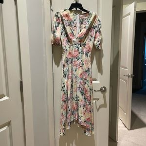 Faithfull the brand, floral midi dress.